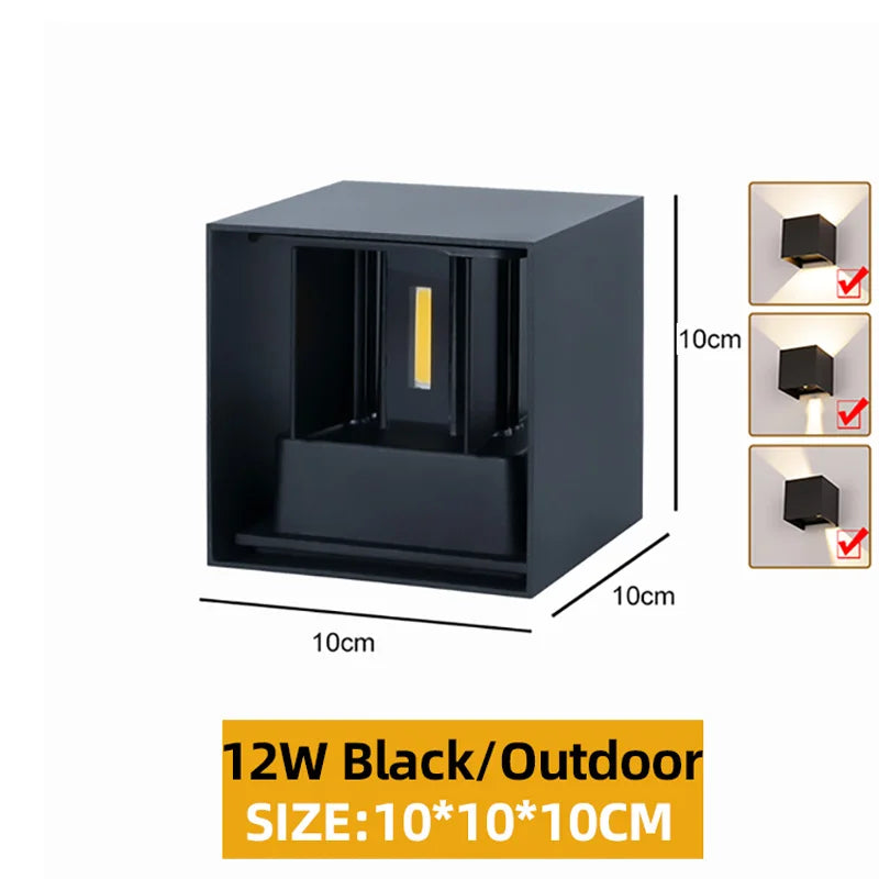 Up and Down LED Wall Lamp Waterproof IP65