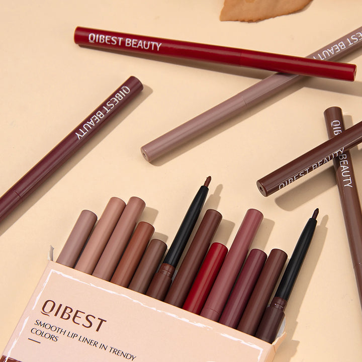 12pcs Lip Liner Pencil Set Matte Nude Contour