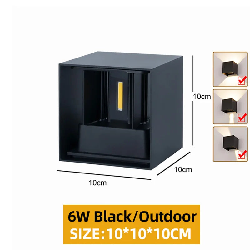Up and Down LED Wall Lamp Waterproof IP65
