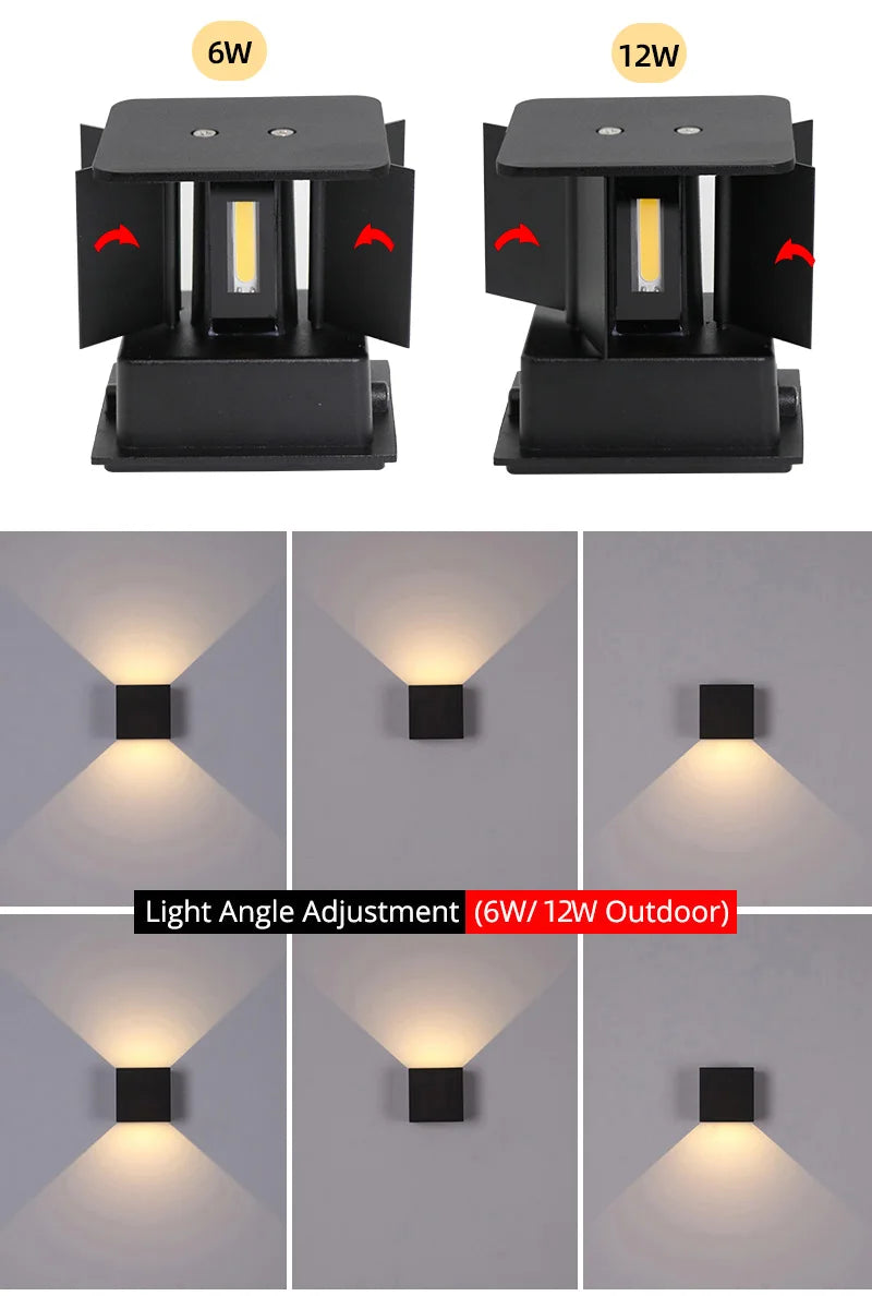 Up and Down LED Wall Lamp Waterproof IP65