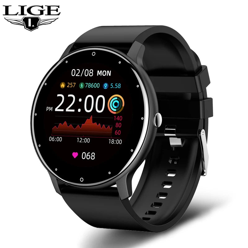LIGE 2025 New Smart Watch Men Full Touch