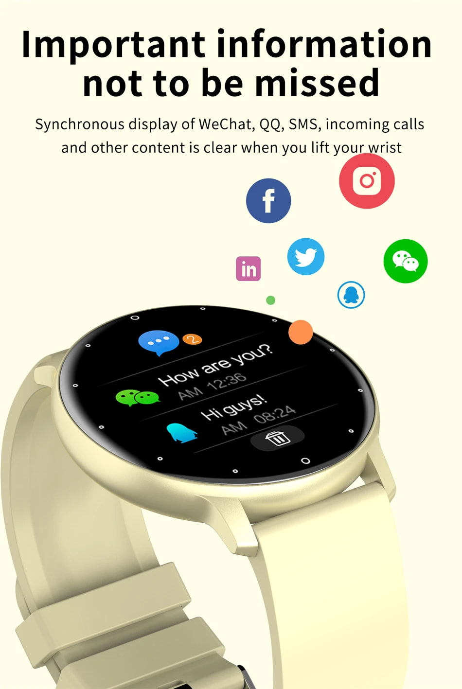 LIGE 2025 New Smart Watch Men Full Touch