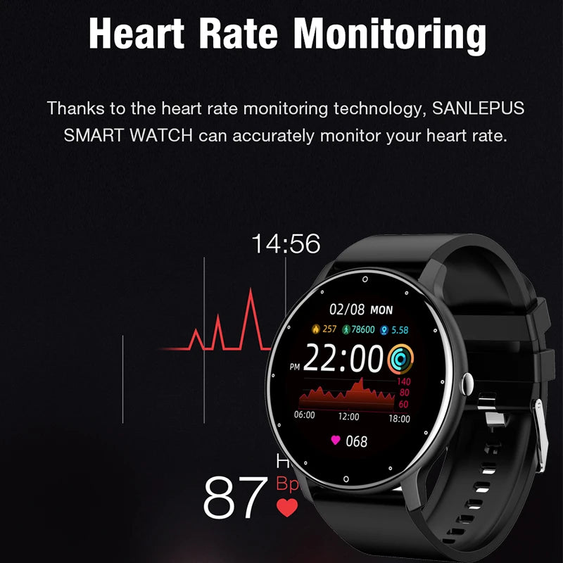 LIGE 2025 New Smart Watch Men Full Touch