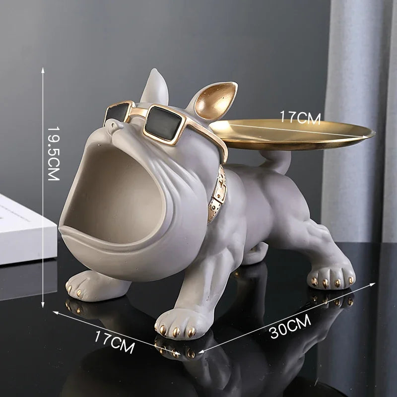 30cm Home Decor Bulldog Figurine Dog Statue