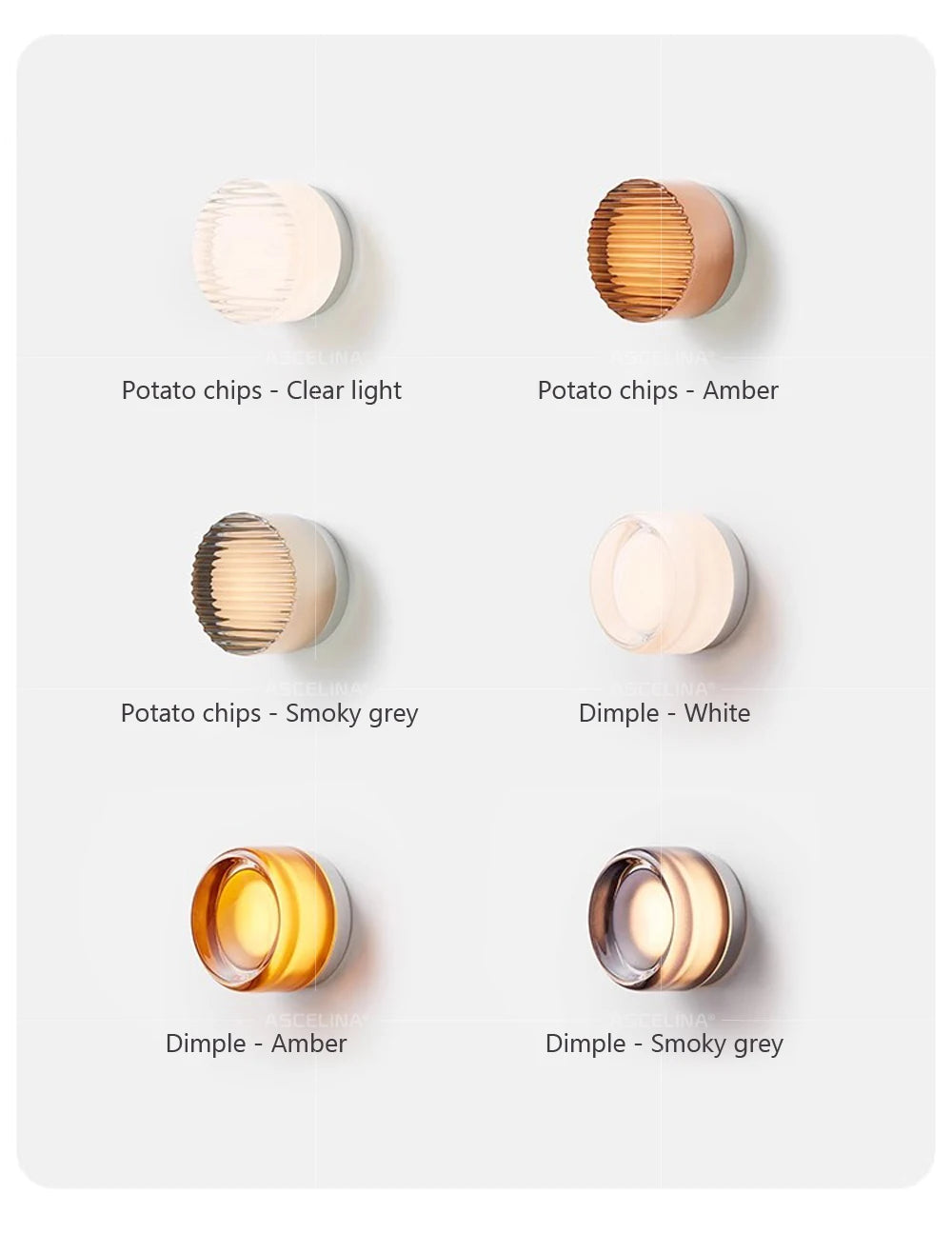 Modern LED Wall Lamp Living Room Amber Jelly