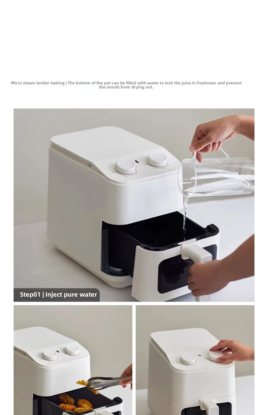 220V 5L Visual Air Fryer with Transparent Window