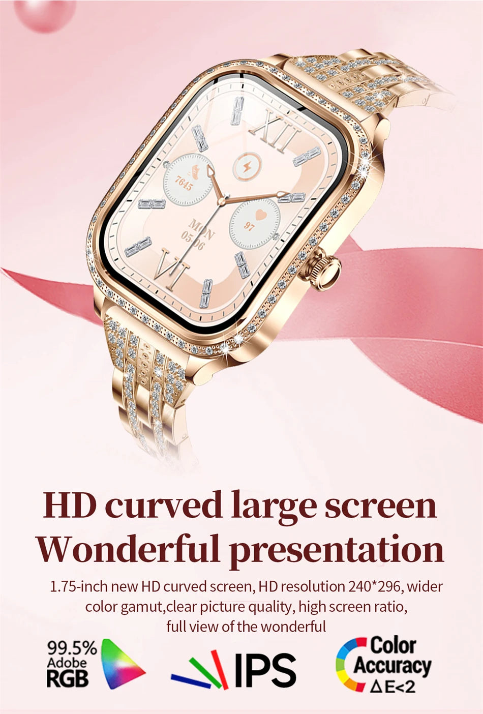LIGE Smart Watch Women Waterproof Bluetooth