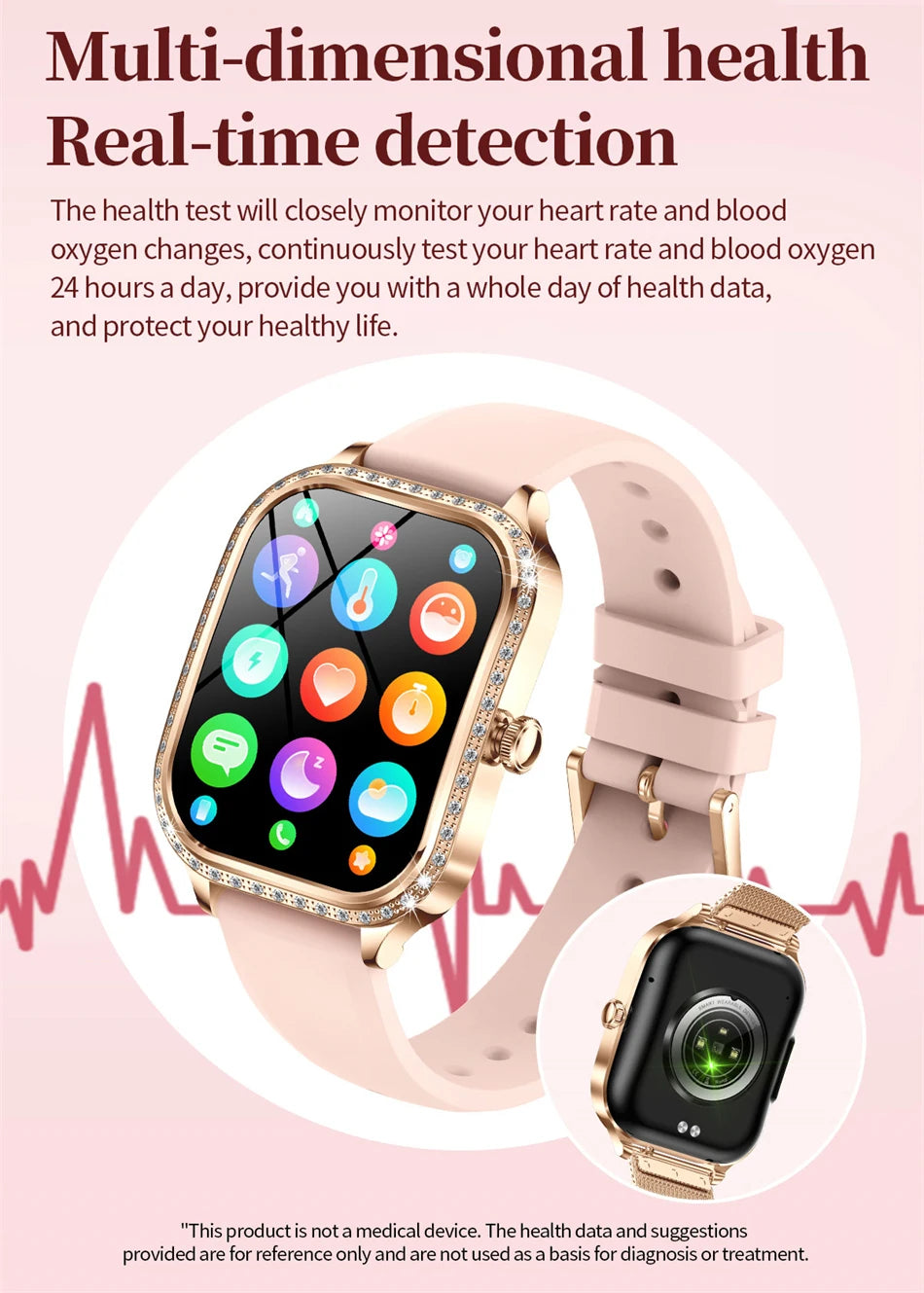 LIGE Smart Watch Women Waterproof Bluetooth