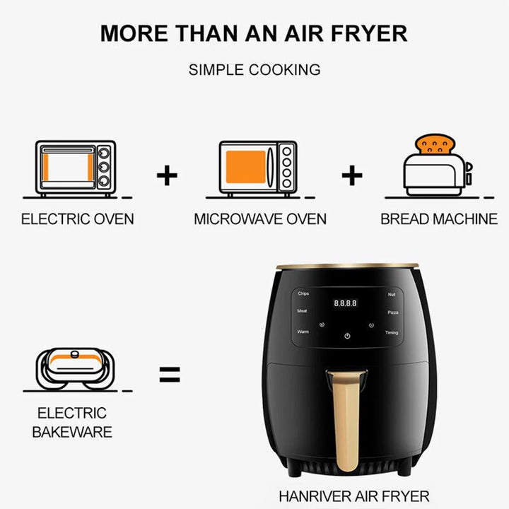 6L Air fryer Multi-functional intelligent touch screen