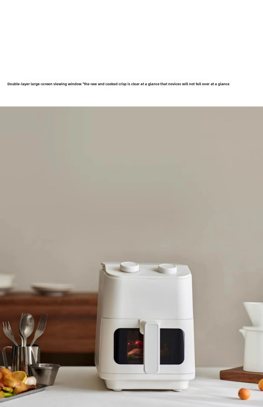 220V 5L Visual Air Fryer with Transparent Window