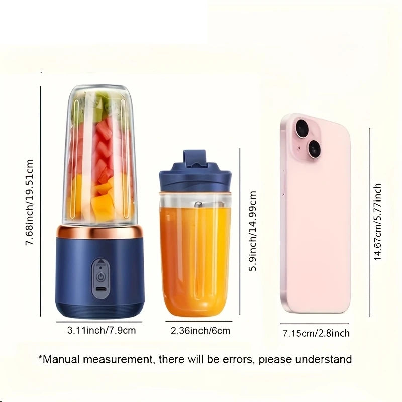 6 Blades Portable Fruit Juice Blenders Summer