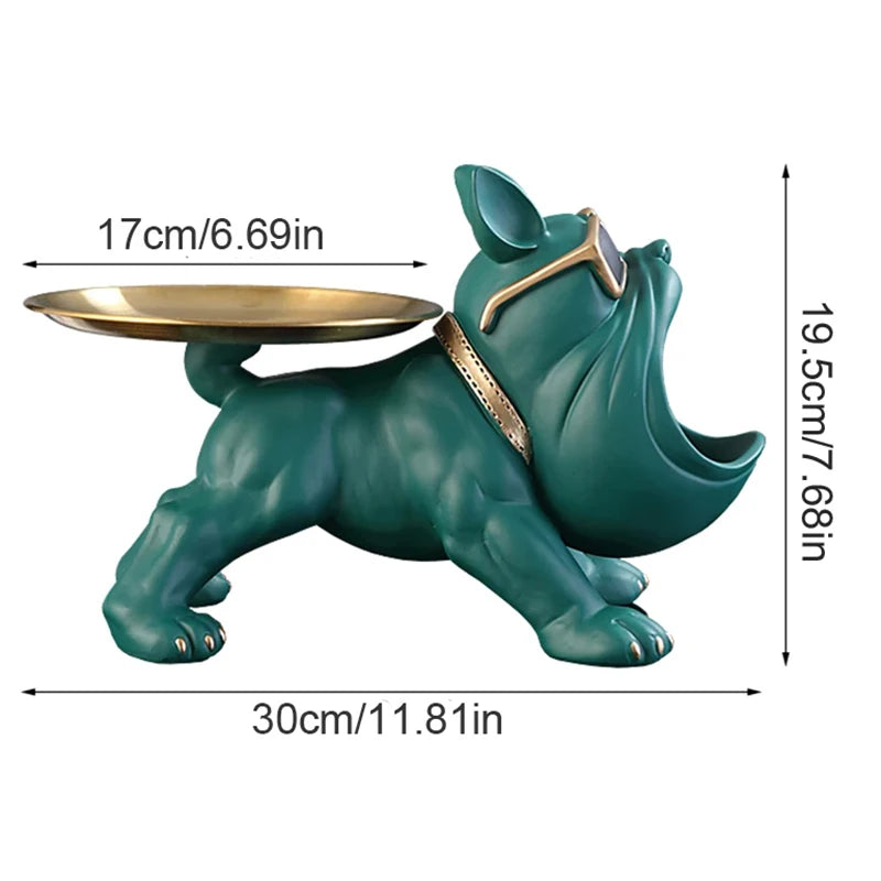 30cm Home Decor Bulldog Figurine Dog Statue