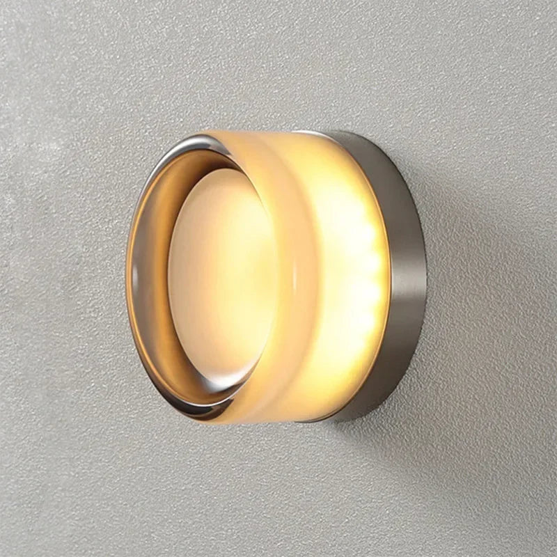 Modern LED Wall Lamp Living Room Amber Jelly