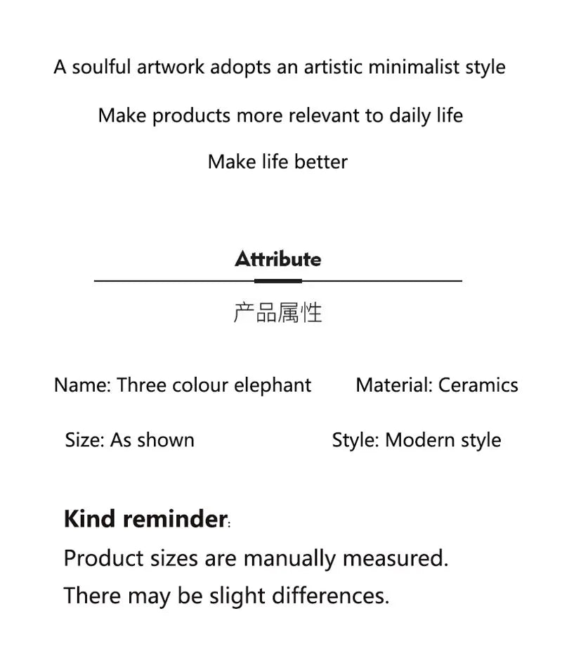 Family Of Three Elephants Home accessories