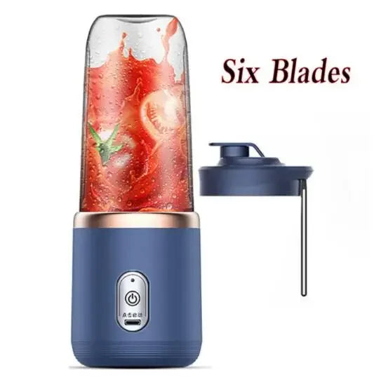 6 Blades Portable Fruit Juice Blenders Summer