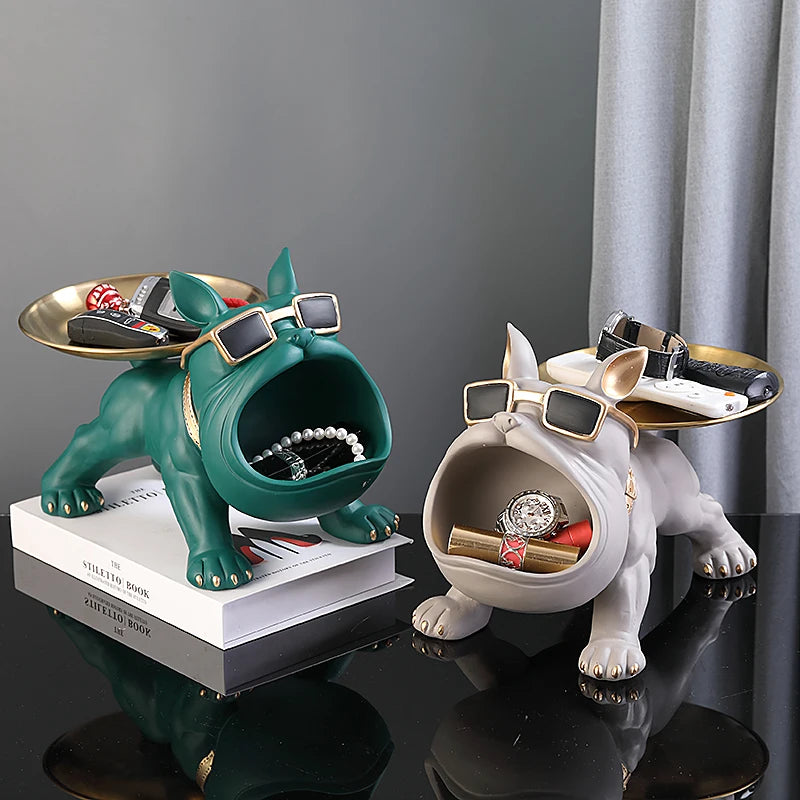 30cm Home Decor Bulldog Figurine Dog Statue