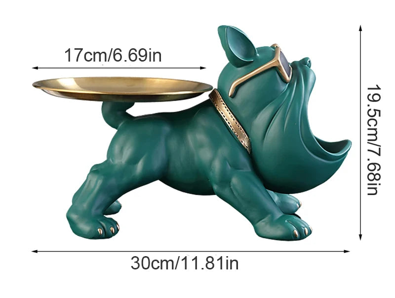30cm Home Decor Bulldog Figurine Dog Statue