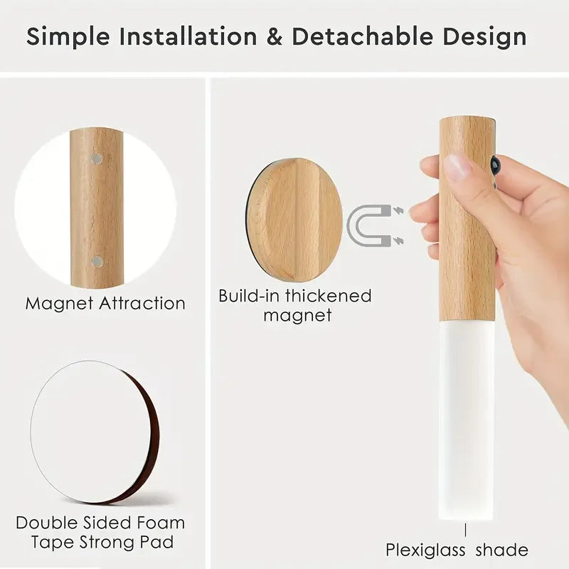 Smart Motion Sensor Night Light LED Rechargeable