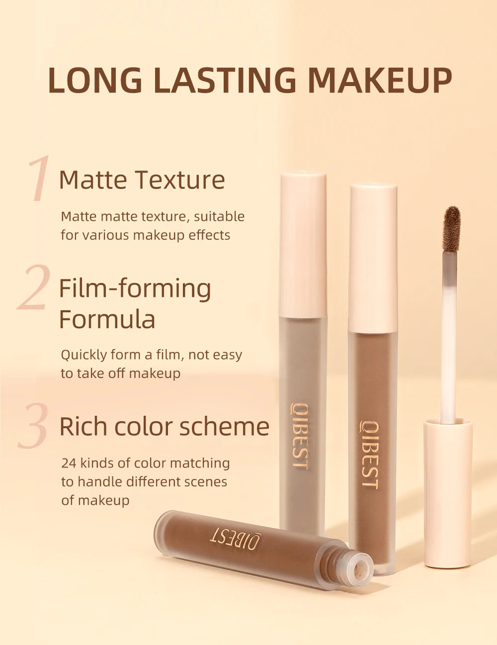 Colorful Liquid Eyeshadow Cream Smooth Nude