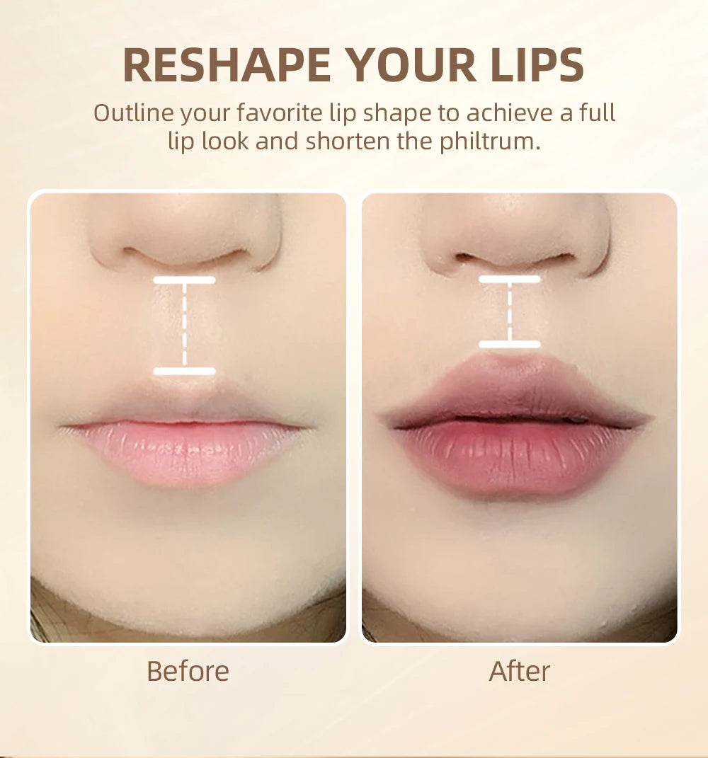 12pcs Lip Liner Pencil Set Matte Nude Contour