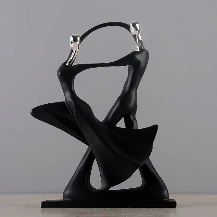 Nordic Art Dancing Couple Resin Figure Ornaments