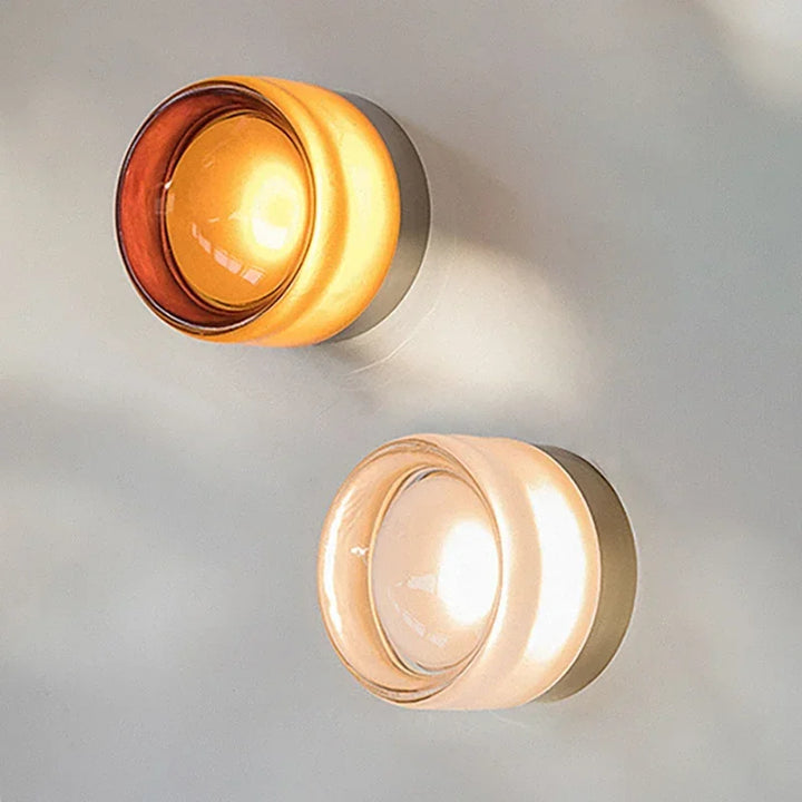 Modern LED Wall Lamp Living Room Amber Jelly
