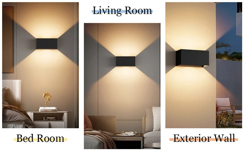 Up and Down LED Wall Lamp Waterproof IP65