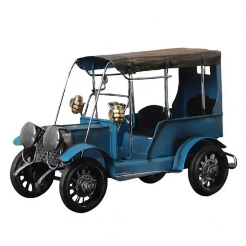 Retro Nostalgic Tin Antique Car Model Art