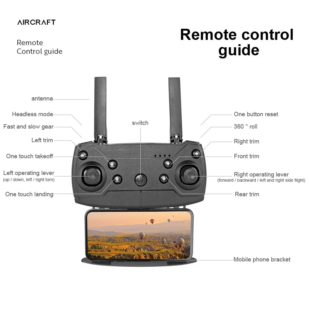 Professional HD E99Pro Drone 4k Dual WIFI fpv
