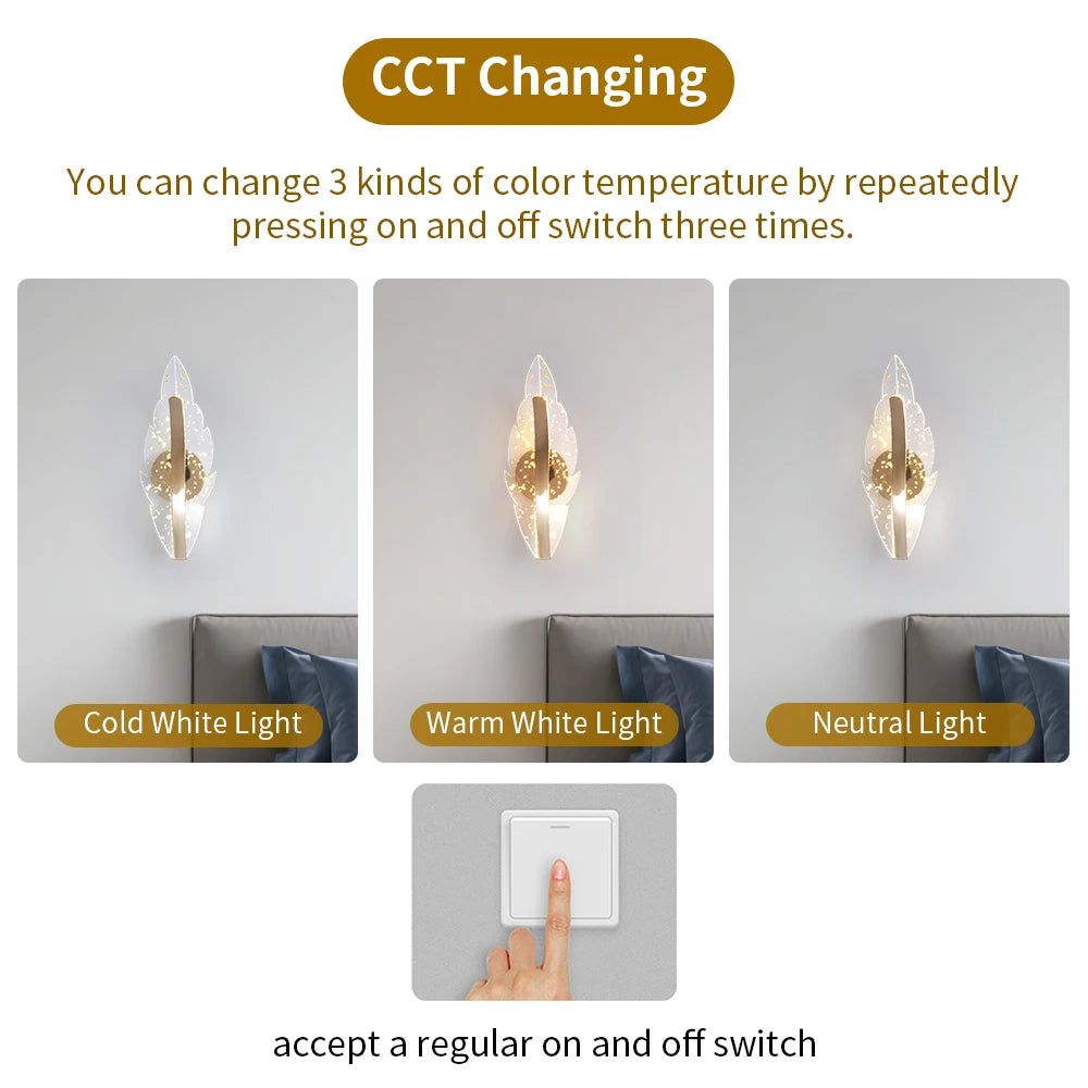 Modern Wall Lamp Acrylic Led Wall Scones Light