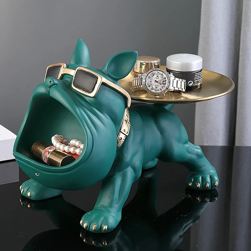 30cm Home Decor Bulldog Figurine Dog Statue