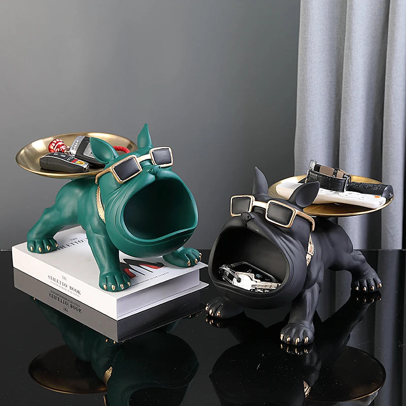30cm Home Decor Bulldog Figurine Dog Statue