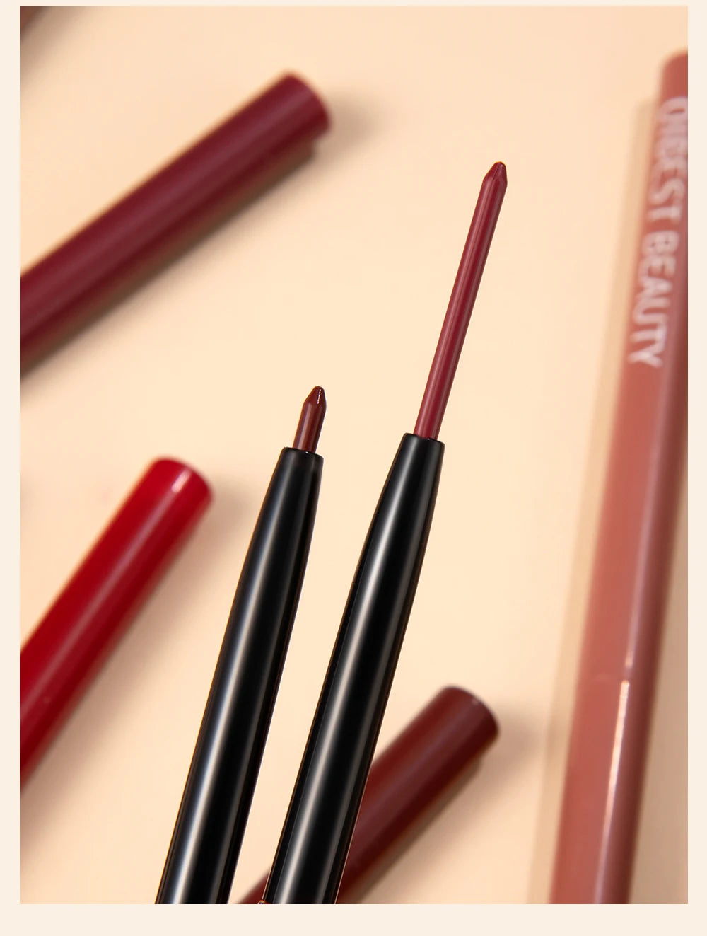 12pcs Lip Liner Pencil Set Matte Nude Contour