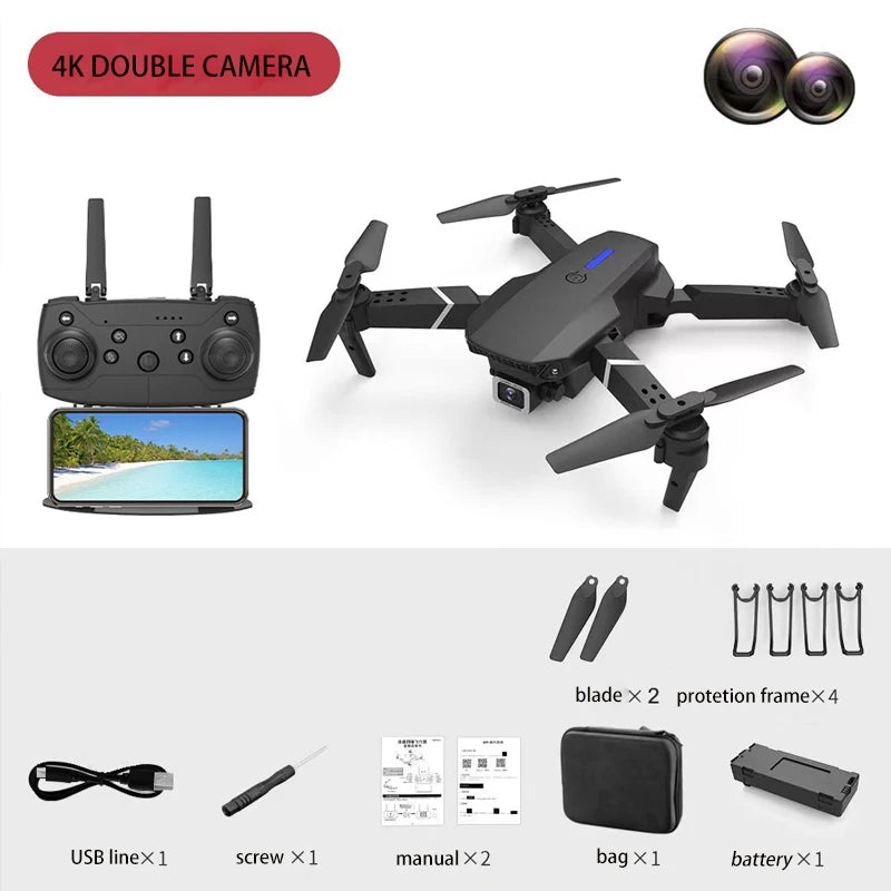 E88 Dual Camera Drone - A beginner Friendly