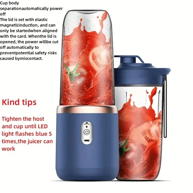 6 Blades Portable Fruit Juice Blenders Summer