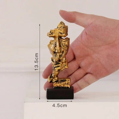 Bronze Silence Is Golden Statue Ornaments