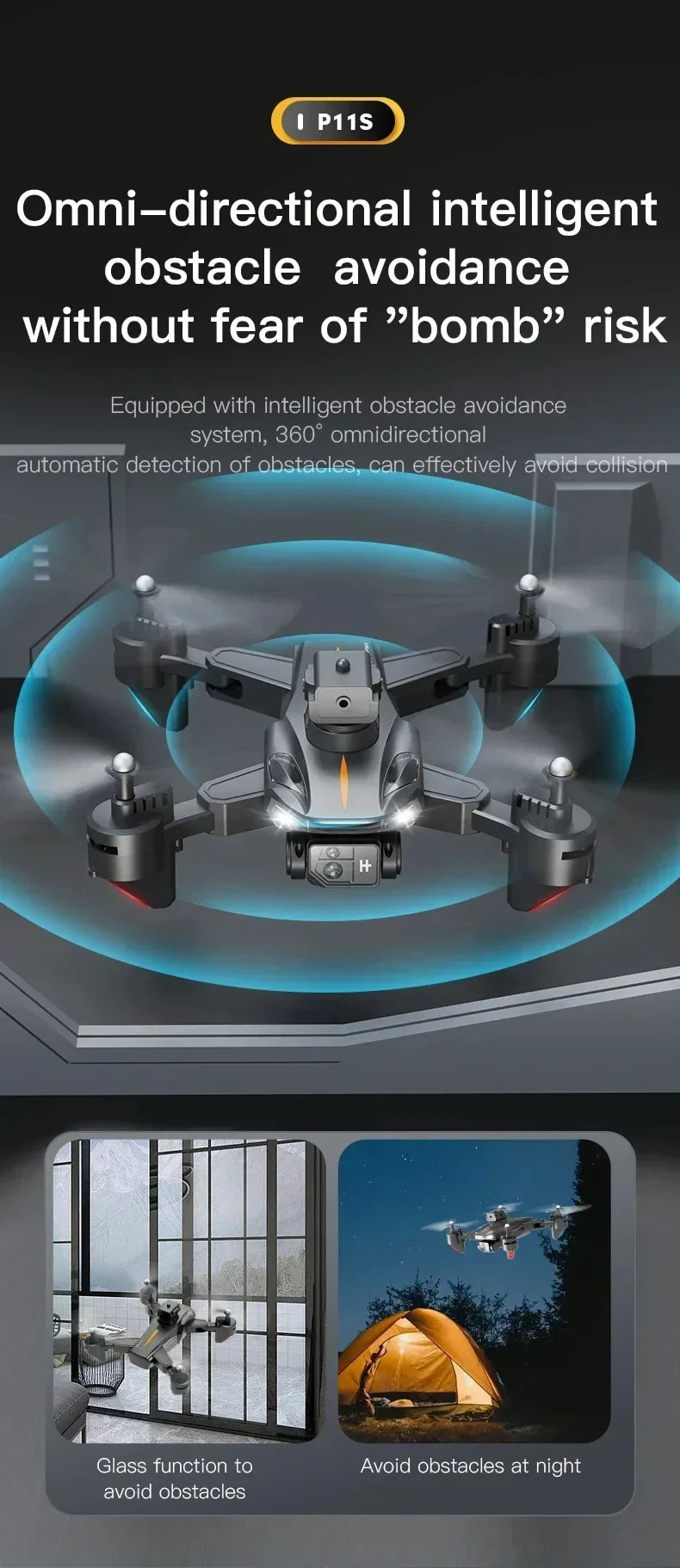 VIVO P11 Max RC Drones 8K Professional HD