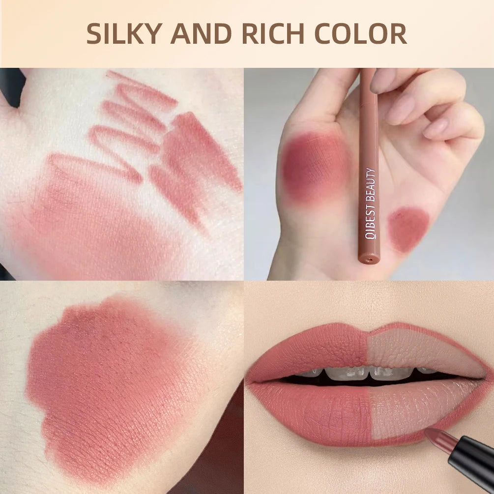 12pcs Lip Liner Pencil Set Matte Nude Contour