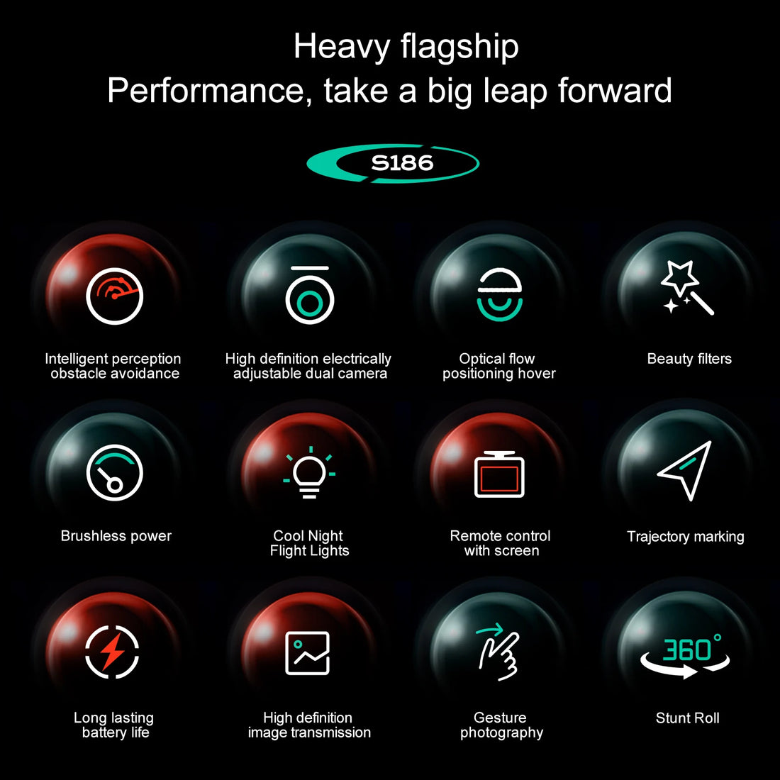 S186  brushless motor electrically adjustable