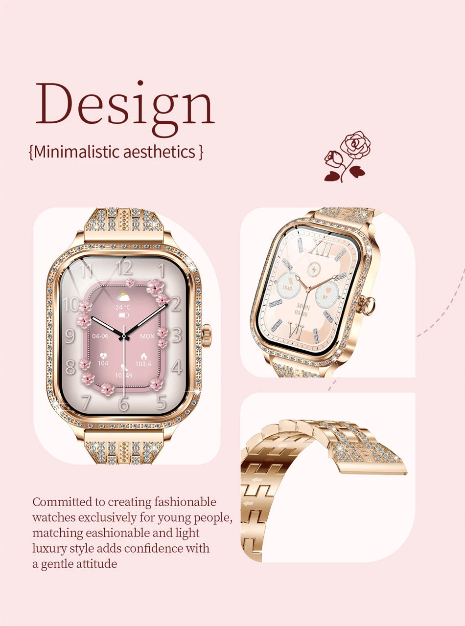 LIGE Smart Watch Women Waterproof Bluetooth