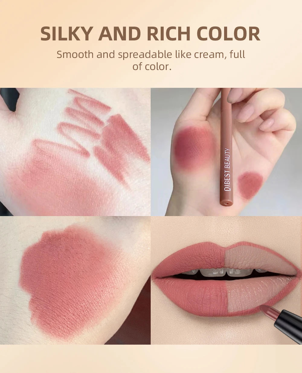 12pcs Lip Liner Pencil Set Matte Nude Contour