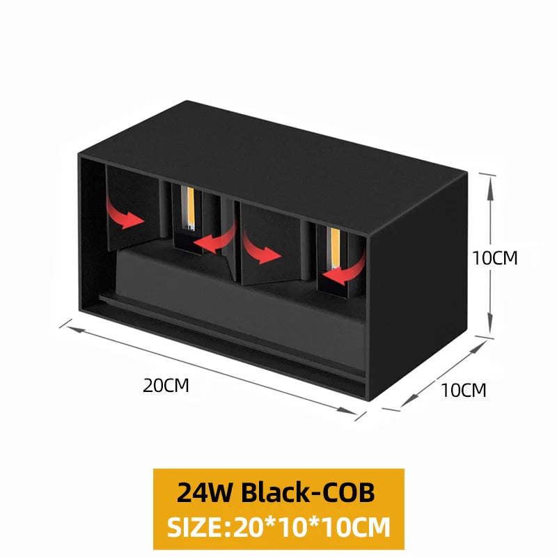 Up and Down LED Wall Lamp Waterproof IP65