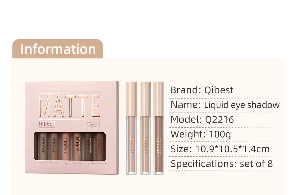 Colorful Liquid Eyeshadow Cream Smooth Nude