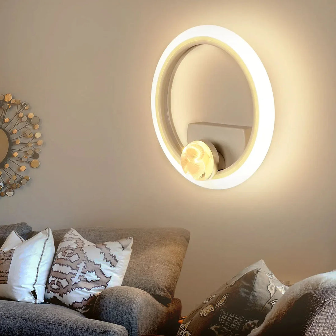 Nordic Wall Lights Rotatable Golden Bird LED