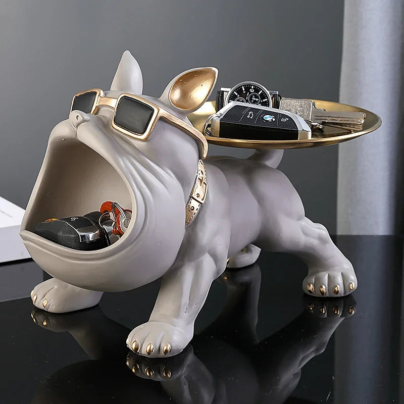 30cm Home Decor Bulldog Figurine Dog Statue