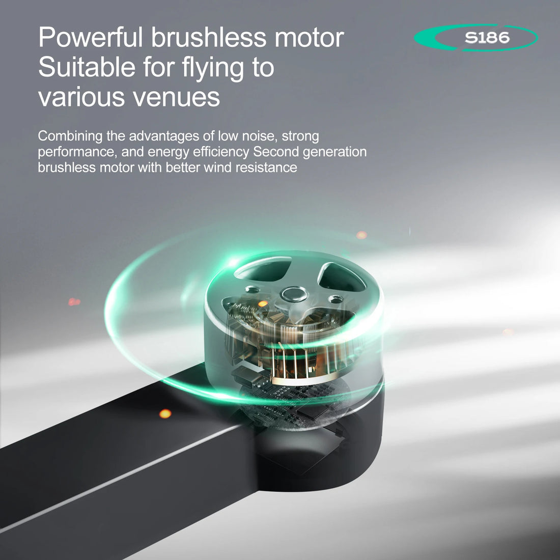 S186  brushless motor electrically adjustable
