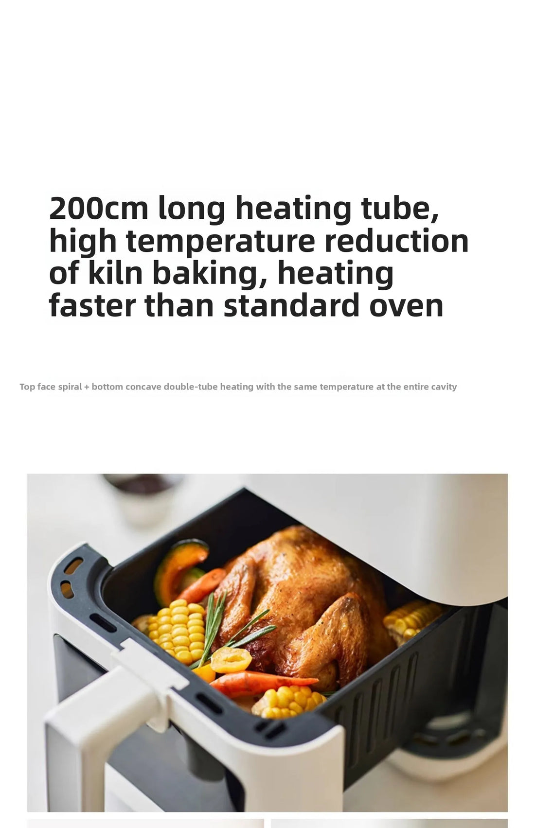 220V 5L Visual Air Fryer with Transparent Window
