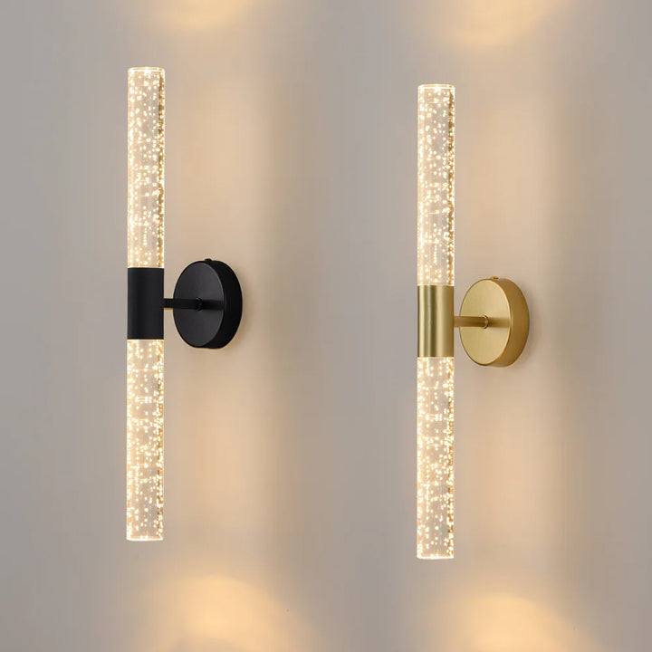Nordic Bubbles Crystal Rod LED Wall Lamp