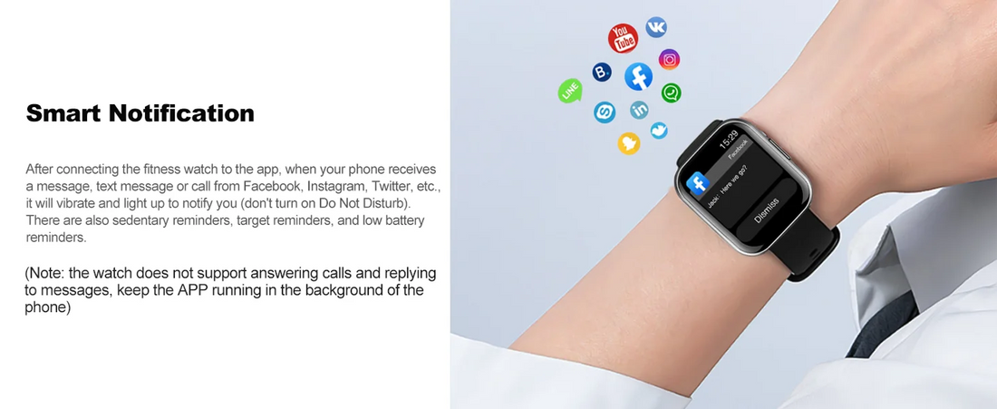 Nerunsa Smart Watch, 1.69" HD Touch Screen