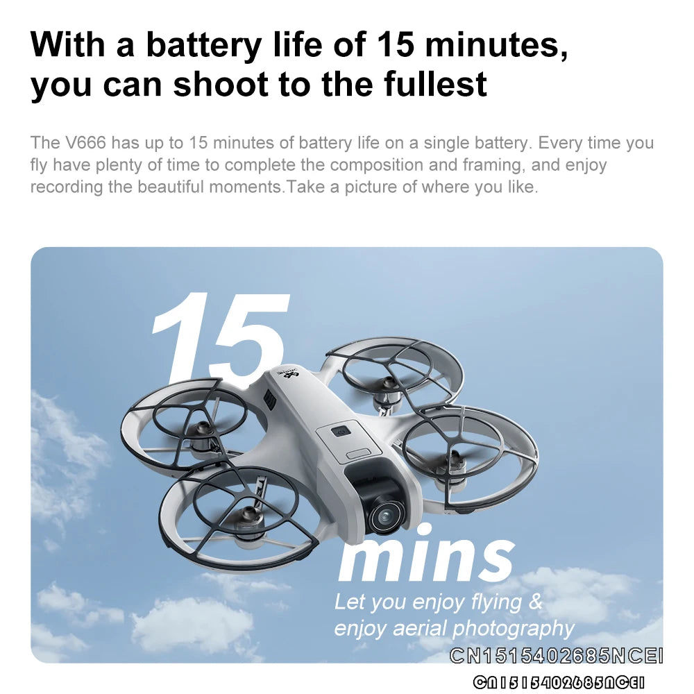 Zuno V666 Mini Drone 4K Professional WIFI 5G